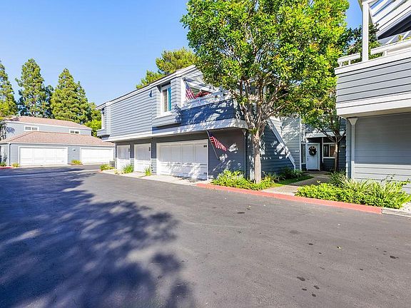 Street view of 136 , portrayed with flag.