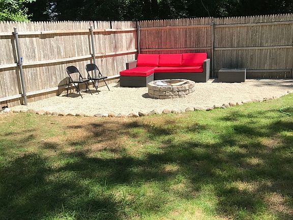 New patio and fire pit 