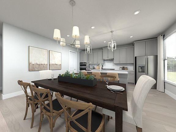 Virtually Staged Dining Room