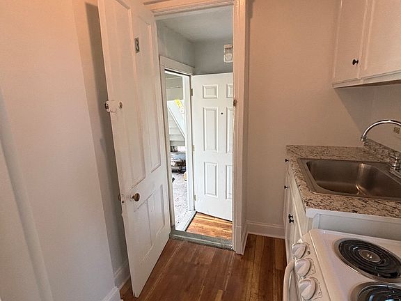 Rear entrance into the kitchen