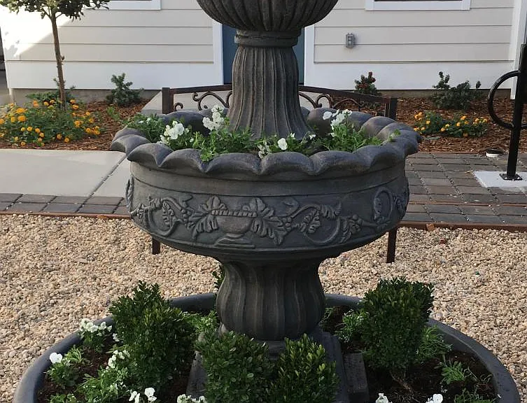 We have garden sitting areas, Community Planters for gardening, a bike storage shed and extra storage.