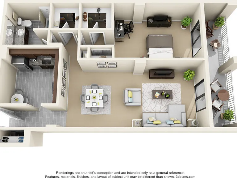 The Tower 1 Bedroom Floor Plan The Tower 1 Bedroom Floor Plan
