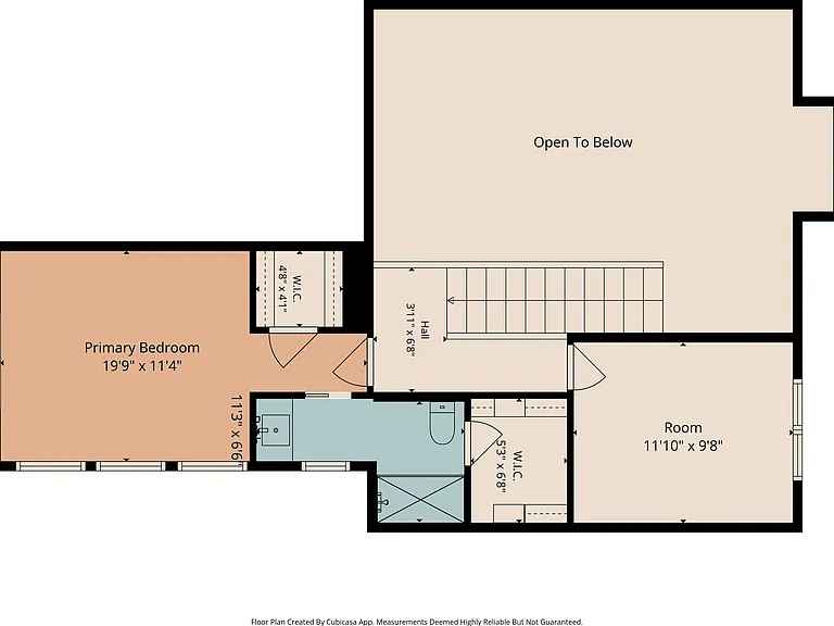 Floor plan for second floor.