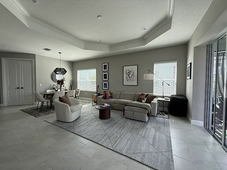 Dining room and living room