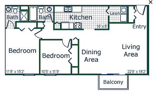 Floor plan Hickory