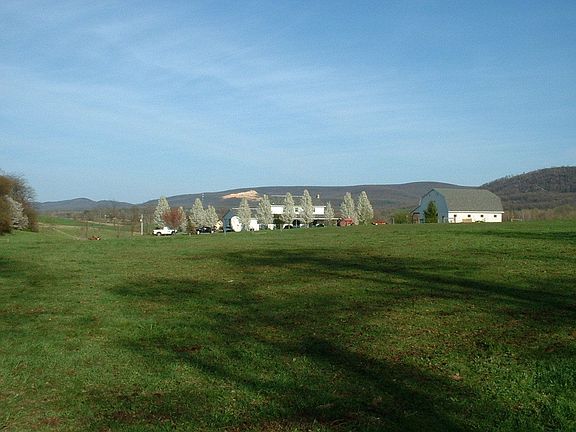 View from rear pasture towards house