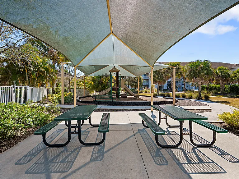 Take in the fresh air from cozy outdoor seating.