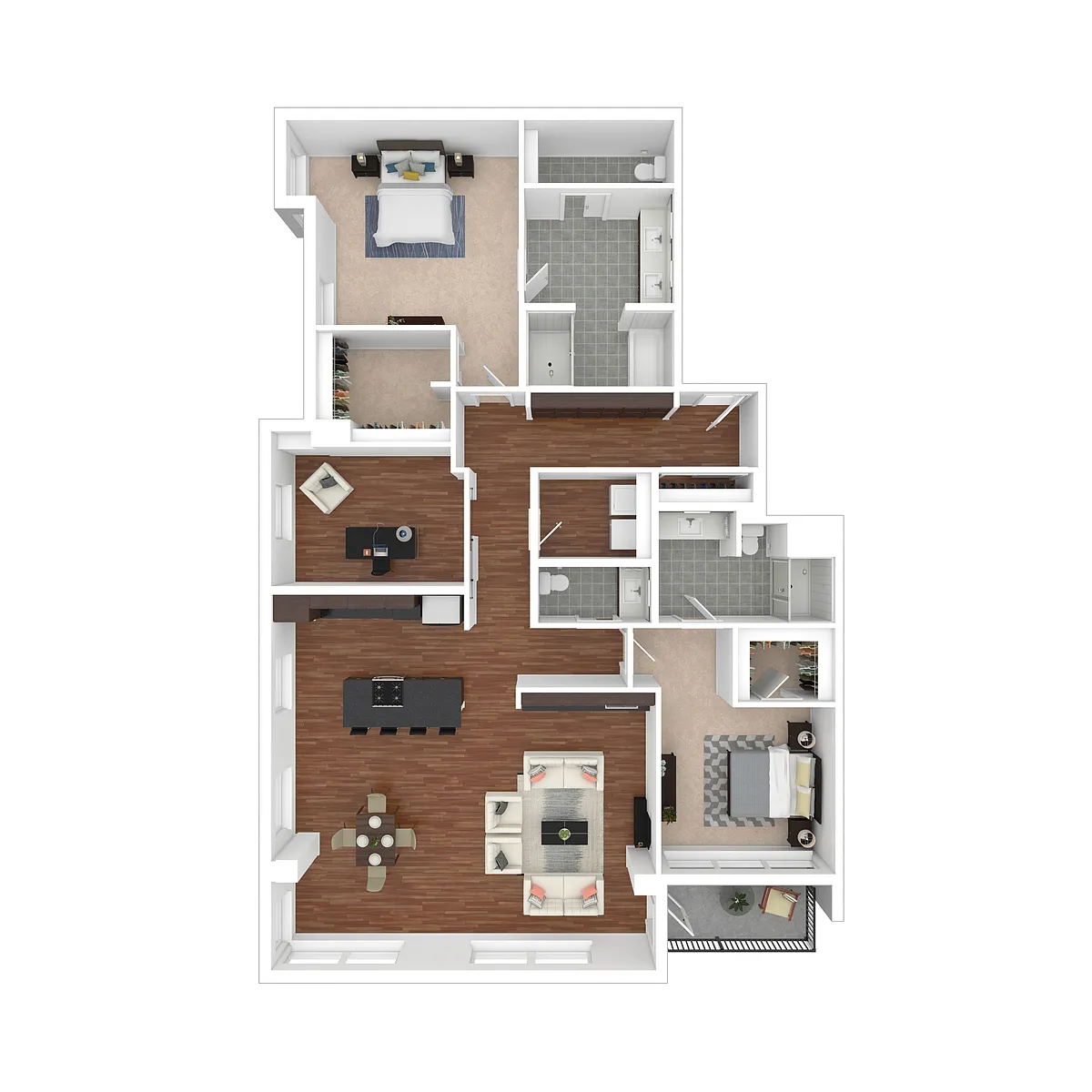 Floor plan PH_UnitB