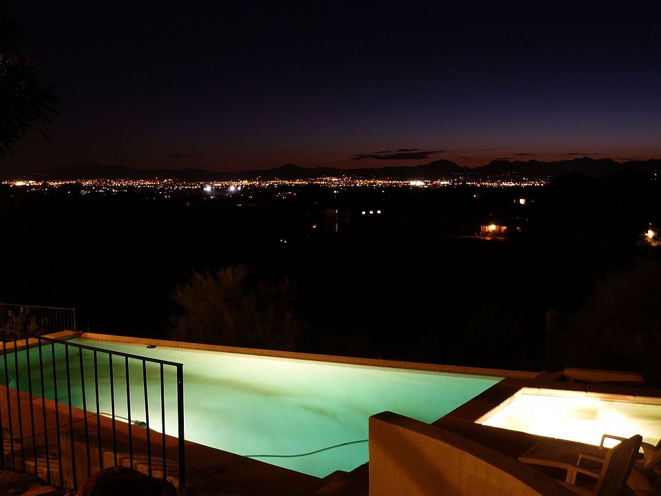 Back Yard view at night