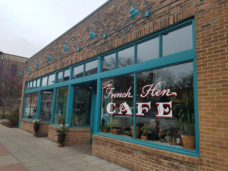 French Hen Cafe is 4 blocks away.
