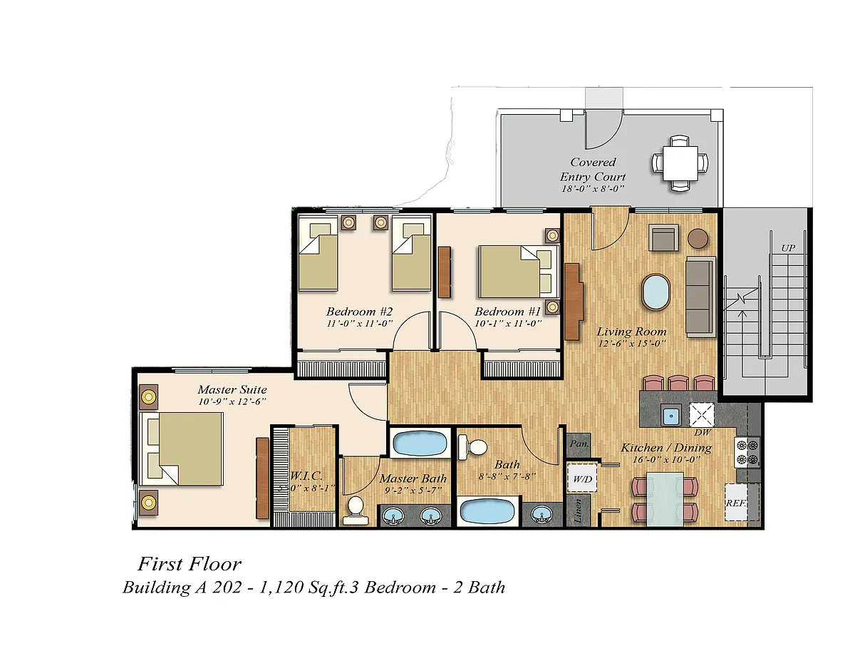 Floor plan 3X2 - 1A