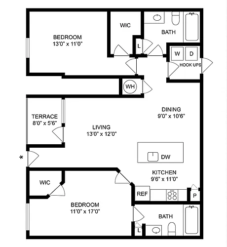 Floor plan Violet