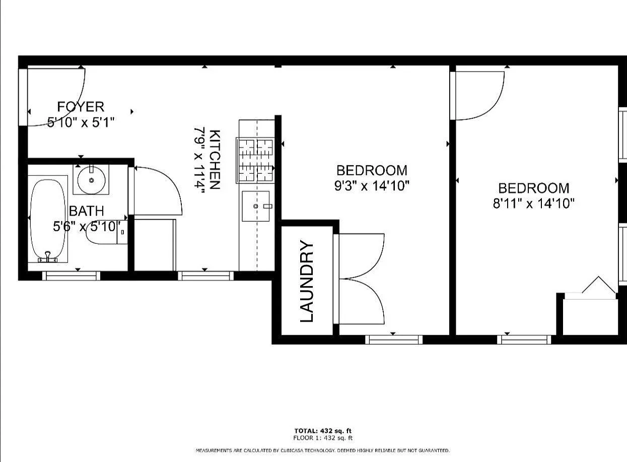 1 bed, 1.0 bath, 425 sqft, $1,385 — Photo 3