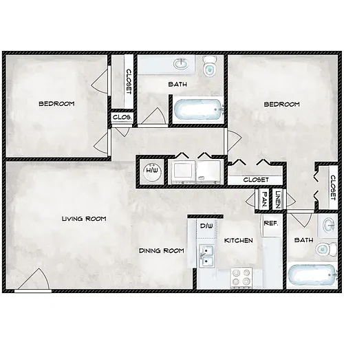 Floor plan B2 LI 2x2