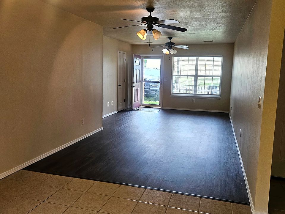 Dining area and living room