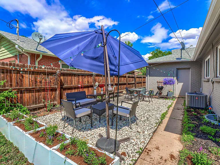 Side Yard with Rock Patio