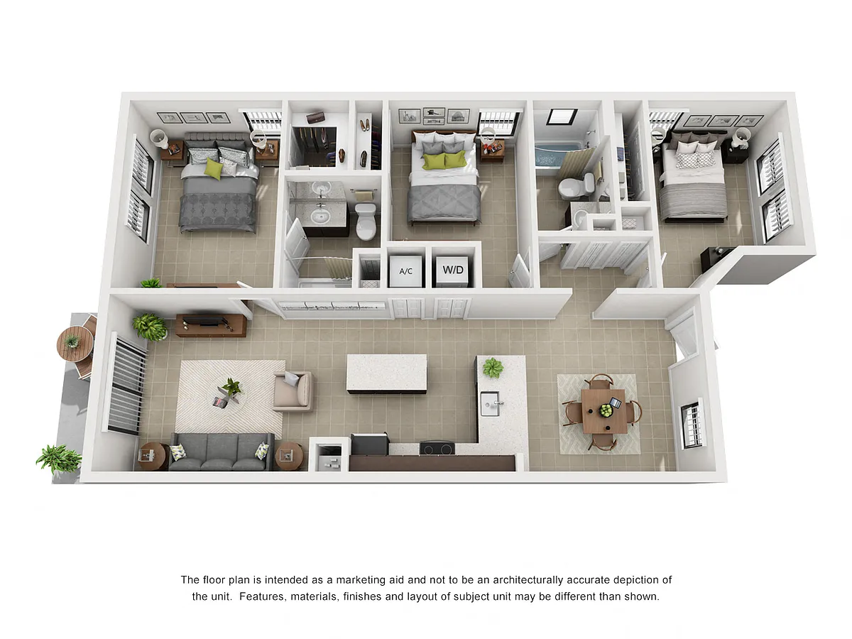 Floor plan Model C1