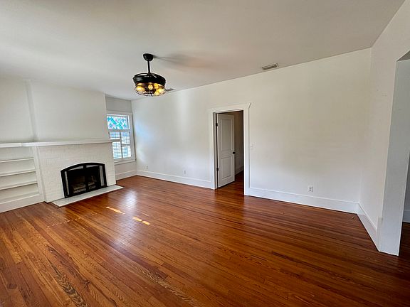 Living Room with decorative (non-working) fireplace