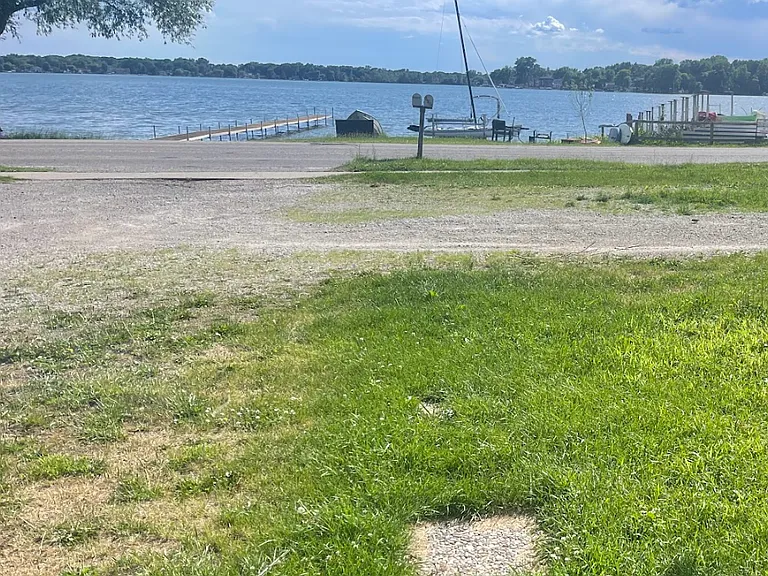 Parking and the view of the lake. You would have access to this lakeshore