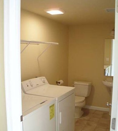 Half bath and Laundry
