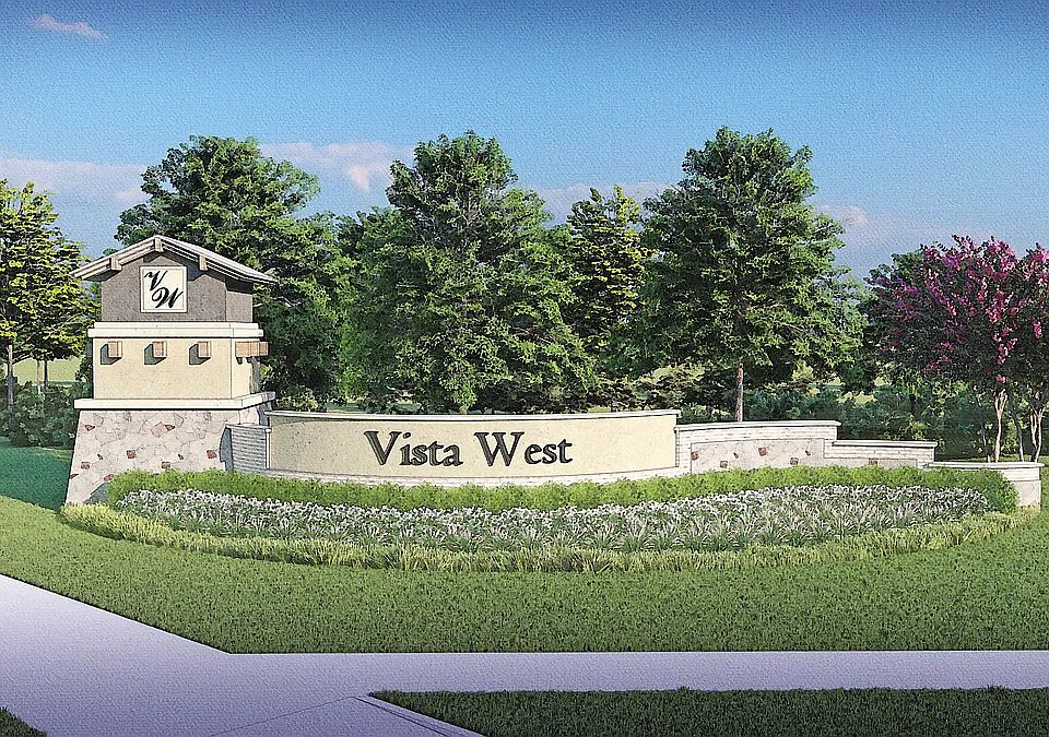 The beautiful monument welcomes you into the wonderful Vista West community.