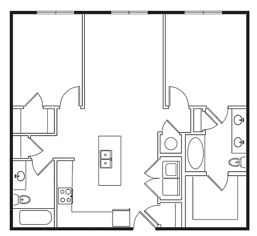 Floor plan 2 Bedroom