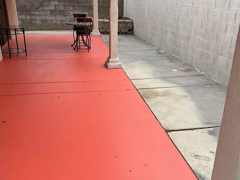 Back covered patio