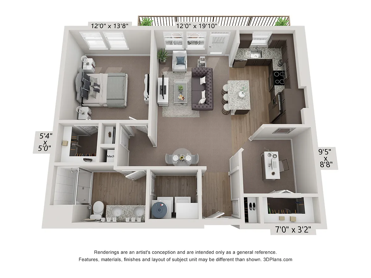 Floor plan 1X1