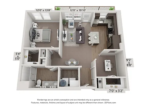 Floor plan 1X1