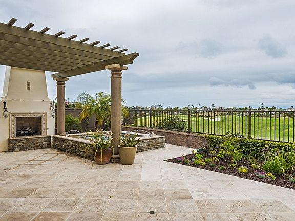 Gorgeous outdoor fireplace!