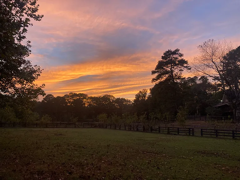 Lovely sunsets nightly.