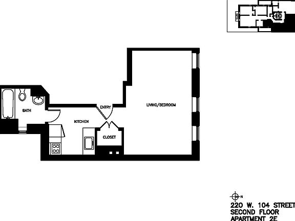 2nd image of 220 W 104th St APT 2E