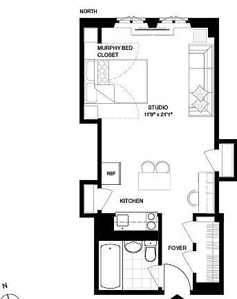 3rd image of 312 E 42nd St #1306