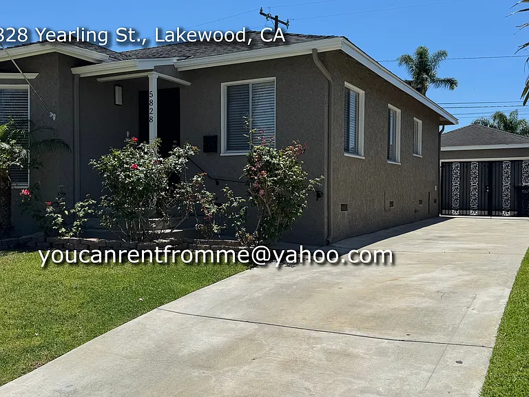 Long Driveway leading to backyard and Garage