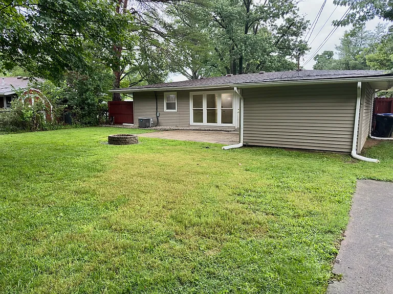 Rear exterior and patio