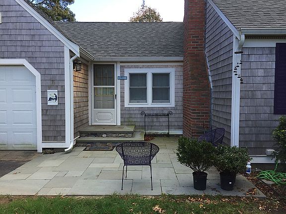 Front side door & patio area