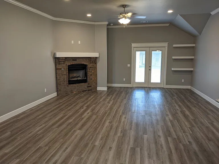 Family Room & Gas & Wood Burning Fireplace