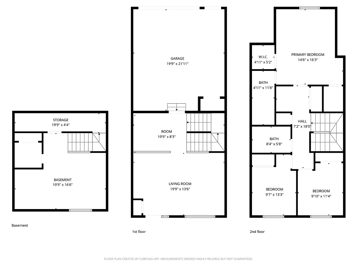Floor plan 3 Bedroom with Basement