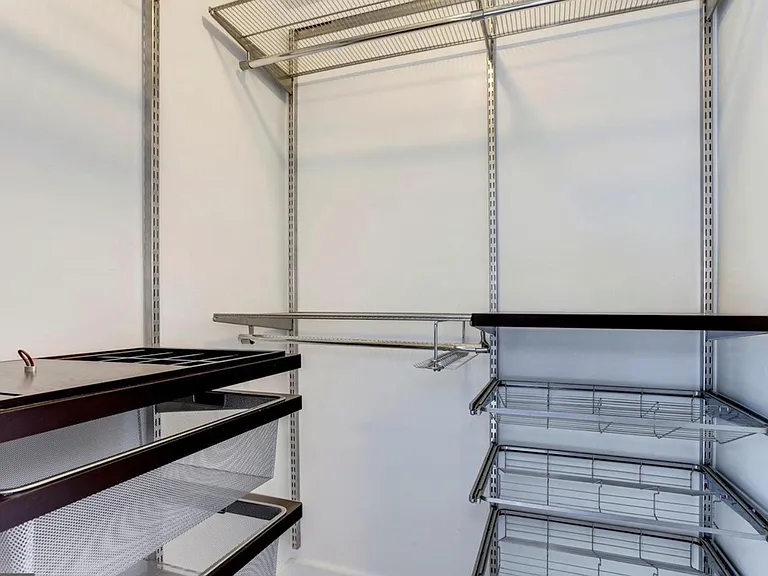 Walk-In Closet with Built-In Storage