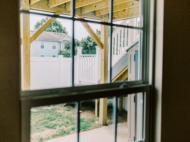Looking into backyard from 1st Floor Multi-Purpose Room