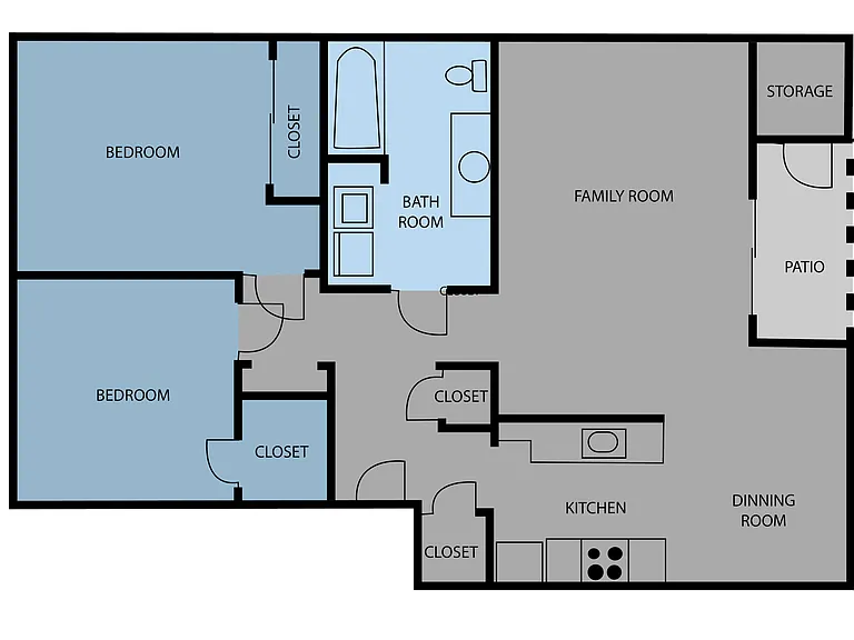 1,2,3-bedroom apartment homes close to everything! — Photo 12