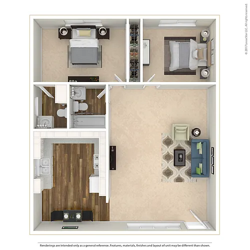 Floor plan 2x2 Large