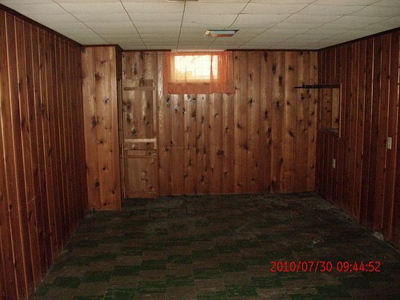 knotty pine finished basement