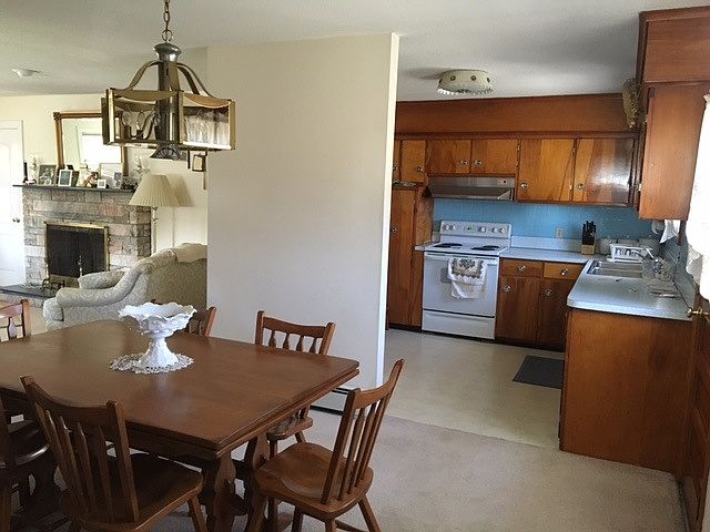 kitchen and dining area