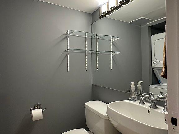 Half bath with washer & dryer