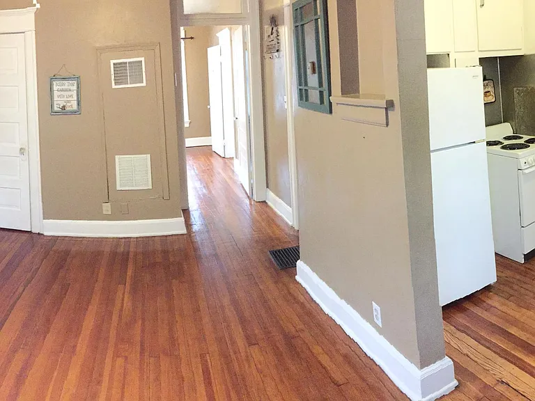 Living room kitchen on right