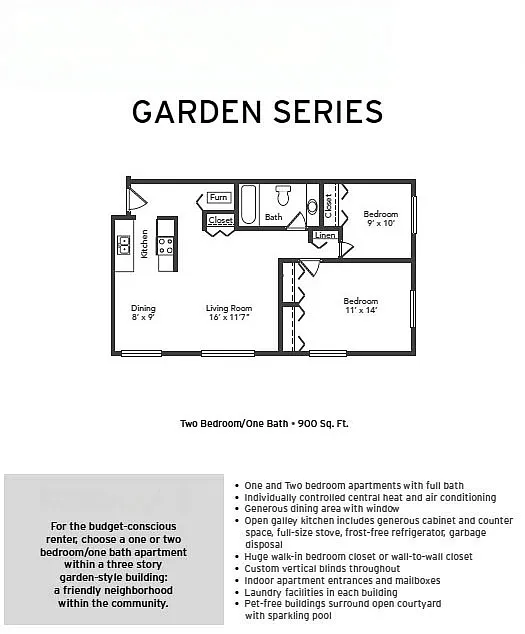 Floor plan Two Bedroom