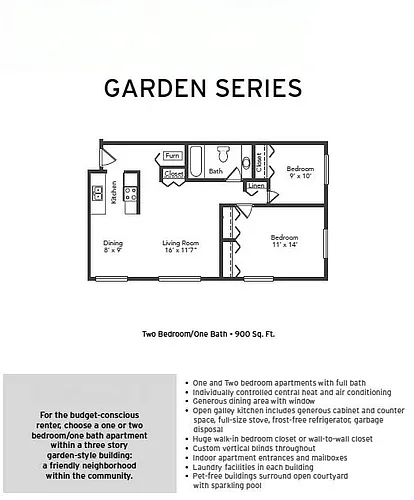 Floor plan Two Bedroom
