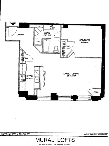 Floor plan 603