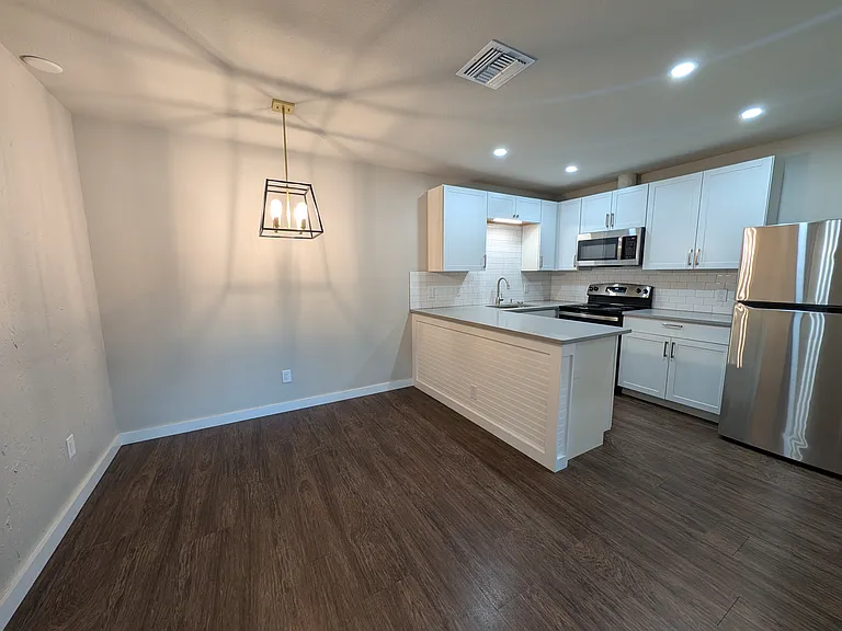 Dining area and kitchen